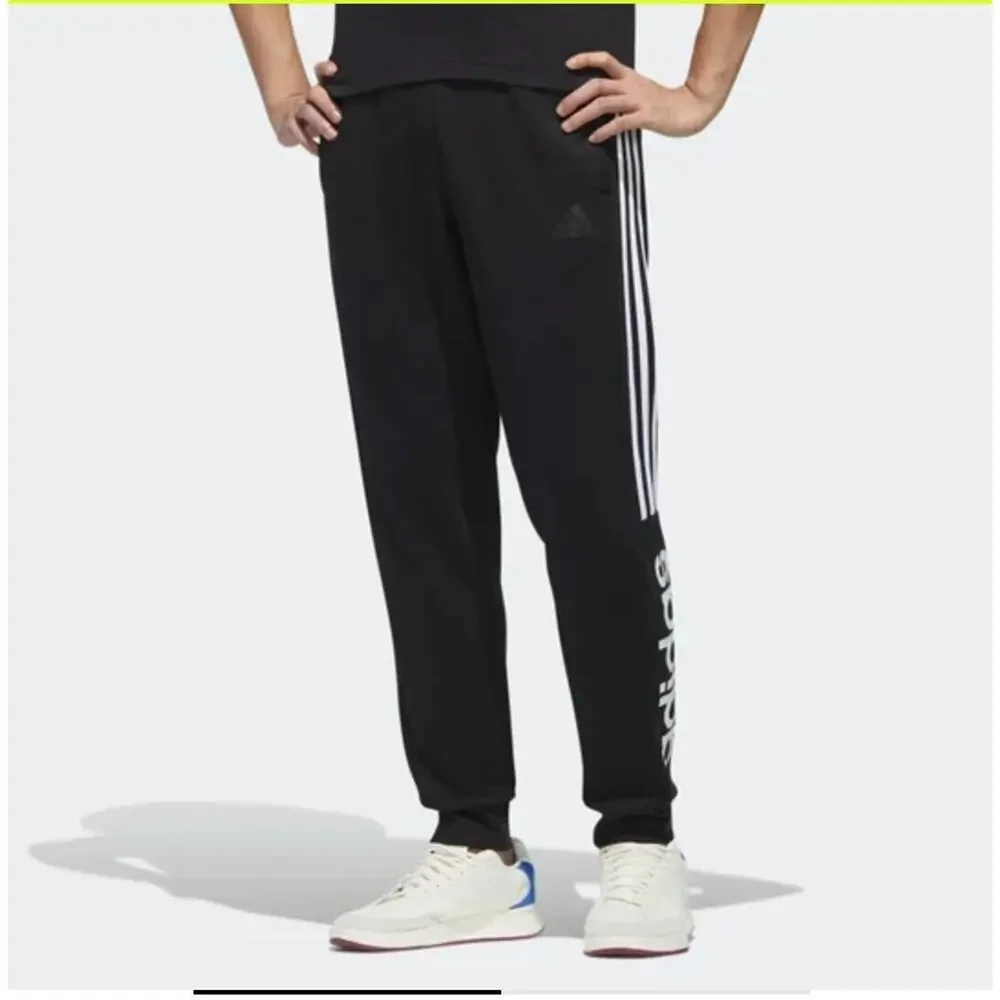 adidas Warm Windproof Loose Casual Sports Trousers Men's Black GD5473 Pants‎